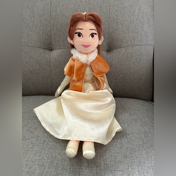 Disney Other - Disney Belle Beauty and Beast Plush Doll Winter Cape